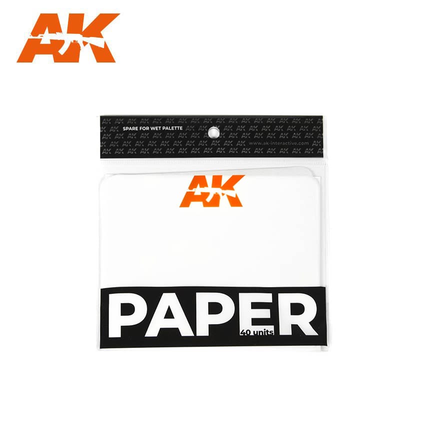 AK9511 PAPER for AK WET PALETTE (SPARE) – RECAMBIOS DE PAPEL para PALETA HUMEDA