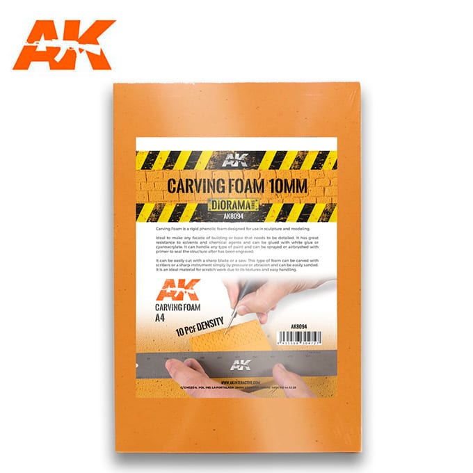 AK Interactive: Carving Foam 10mm A4 AK8094