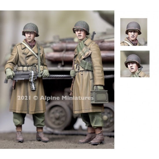 Alpine 1/35 35295 WWII US MG Team Winter (2 figurines)