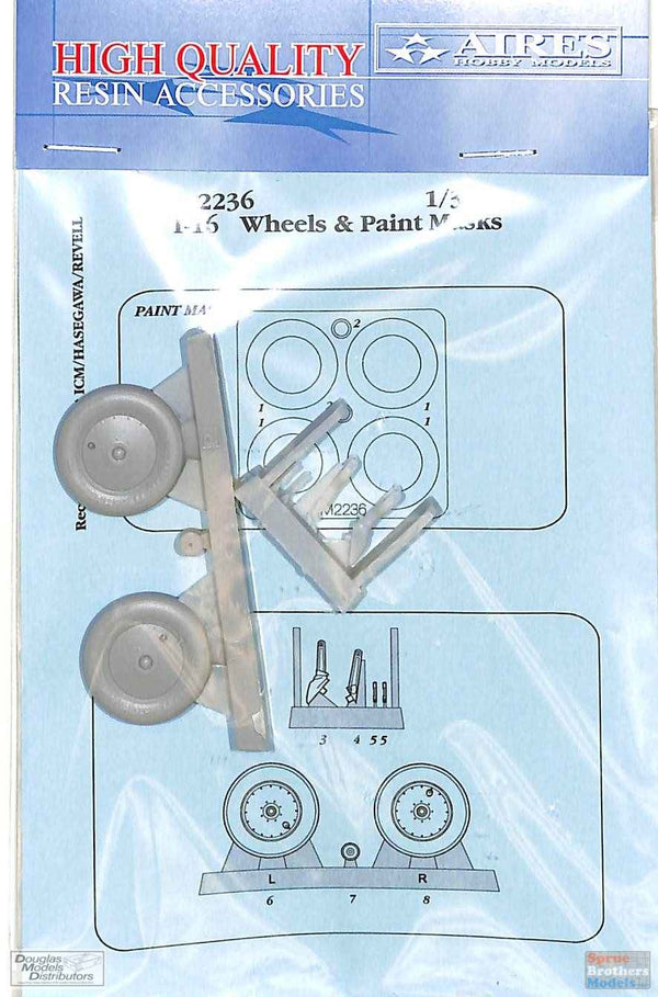 1:32 Aires I-16 Wheels &amp; Paint Mask