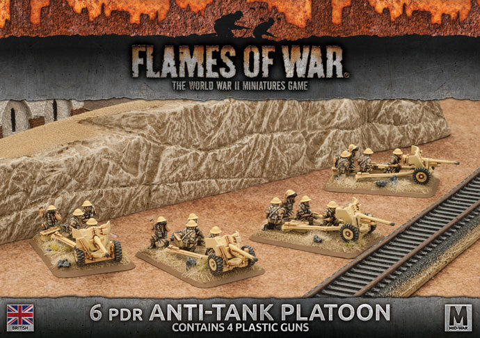 Flames Of War : Peloton antichar Desert Rats 6pdr