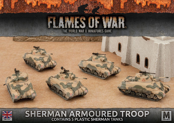 Sherman Armoured Troop (5x plastic)