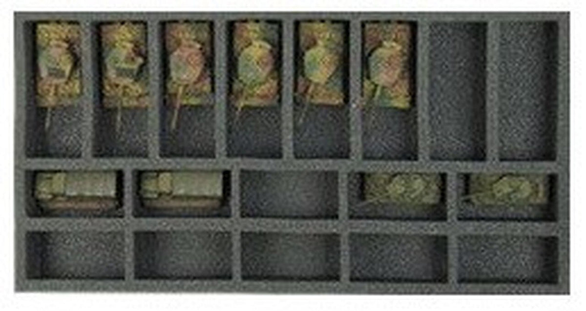 FLAMES OF WAR 10 SMALL 8 MEDIUM TANK FOAM TRAY -40 cm x 20 cm x 5 cm