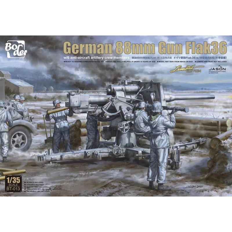 SPECIAL EDITION German 88mm Gun Flak36 Border 1:35