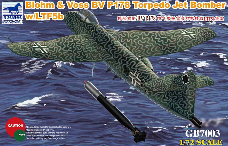 Bronco 1/72Blohm & Voss BV P178 Torpedo Jet Bomber