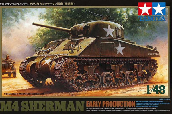 Tamiya 1/48 M4 Sherman Première production