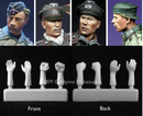 Alpine 1/35 Panzer Crew Heads & Hands H001
