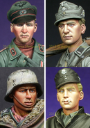 Alpine 1/16 German Heads Set