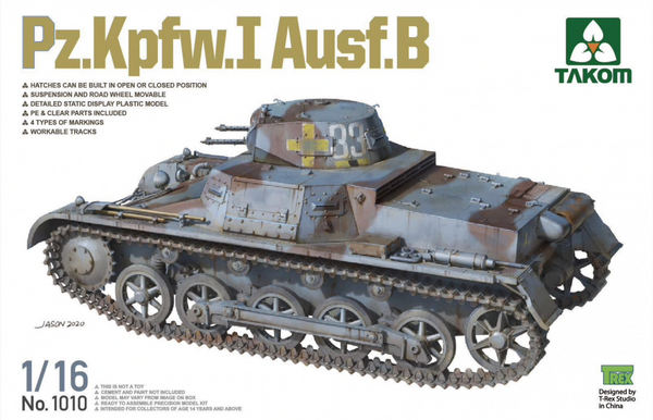 Takon 1:16 Takom Panzer Pz.Pkfw.I Ausf.B