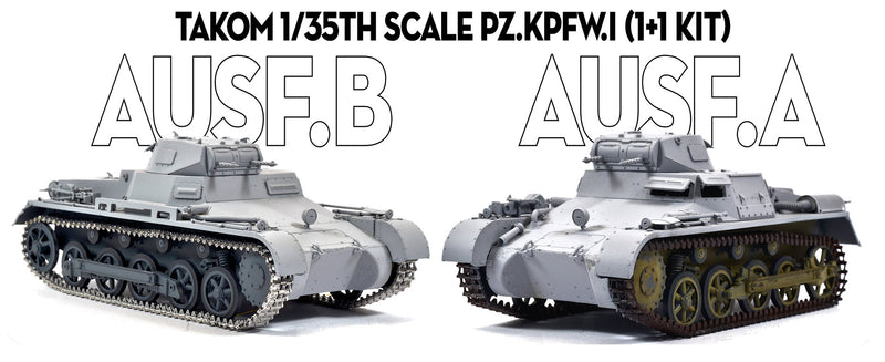 TAKOM 1/35 02145 Pz.Kpfw.I Ausf.A &amp; Pz.Kpfw.I Ausf.B