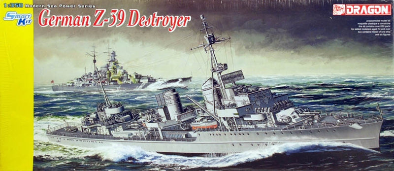 Dragon Models Kit intelligent de destroyer allemand Z-39 1/350