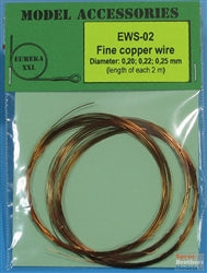 Eureka EUREWS02 XXL - Fine Copper Wire Set (Diameters: 0.20; 0.22; 0.25mm / 2m length of each)