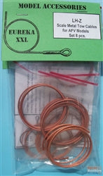 Eureka EURLHZ XXL - Scale Metal Tow Cable Set for AFV Models