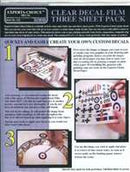 Bare Metal Foil Clear Decal Film for Ink Jet Printer (3-pack)