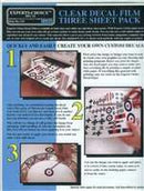 Bare Metal Foil Clear Decal Film for Laser Printer (3-pack)