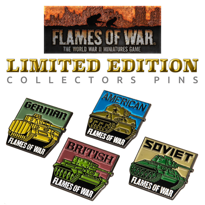 Flames of war: Limited Edition Collector Pins