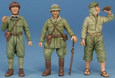 GasoLine GAS50388: 1/48 2 Japansese tank crew + mechanic