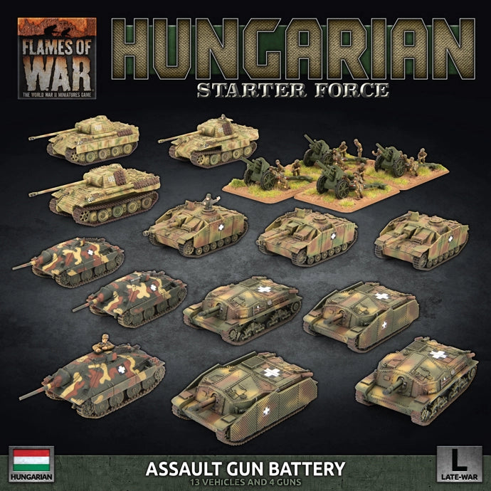Flames of War- Hungarian Starter Force Assault Gun Battery