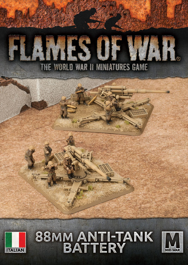 Flames of War : batterie antichar de 88 mm