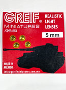 Lentillas Transparentes Circulares Color Amarillo