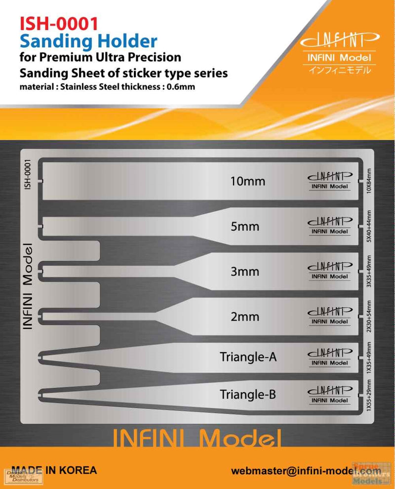 Feuille abrasive Infini Model Premium Ultra Precision de type autocollant