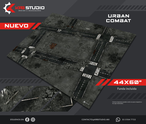 KRB Studio: Tapis de Combat Urbain 44''x60''