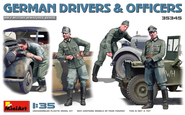 MiniArt 1/35 German Drivers &amp; Officers Figure Set