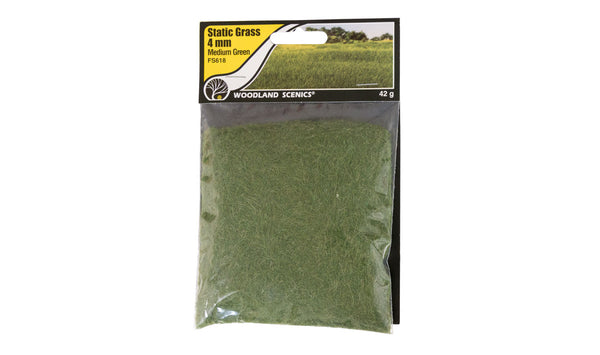 Herbe Statique Vert Moyen 4mm