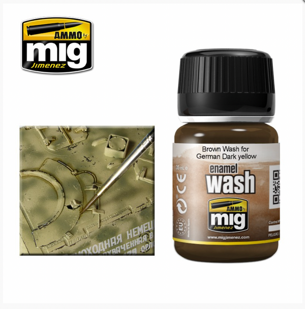 AMMO by MIG Brown Wash pour le jaune foncé allemand