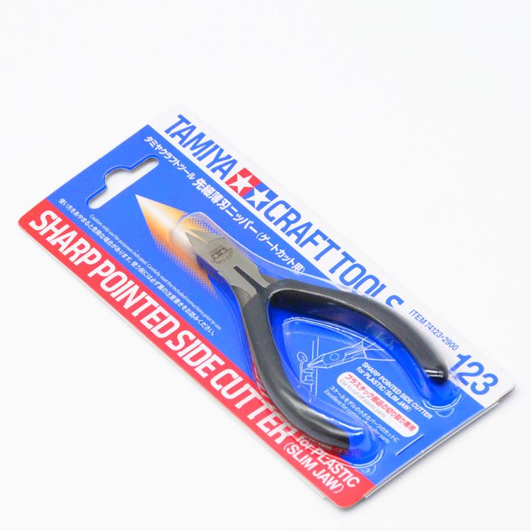 TAM 74123 Tamiya Sharp Pointed Side Cutter for Plastic (Slim jaw)