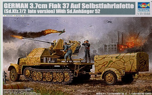 Allemand 3,7 cm Flak 37 Sdkfz.7/2