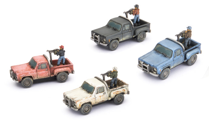 WWIII: Team Yankee (USA) PickUp Trucks (x4)