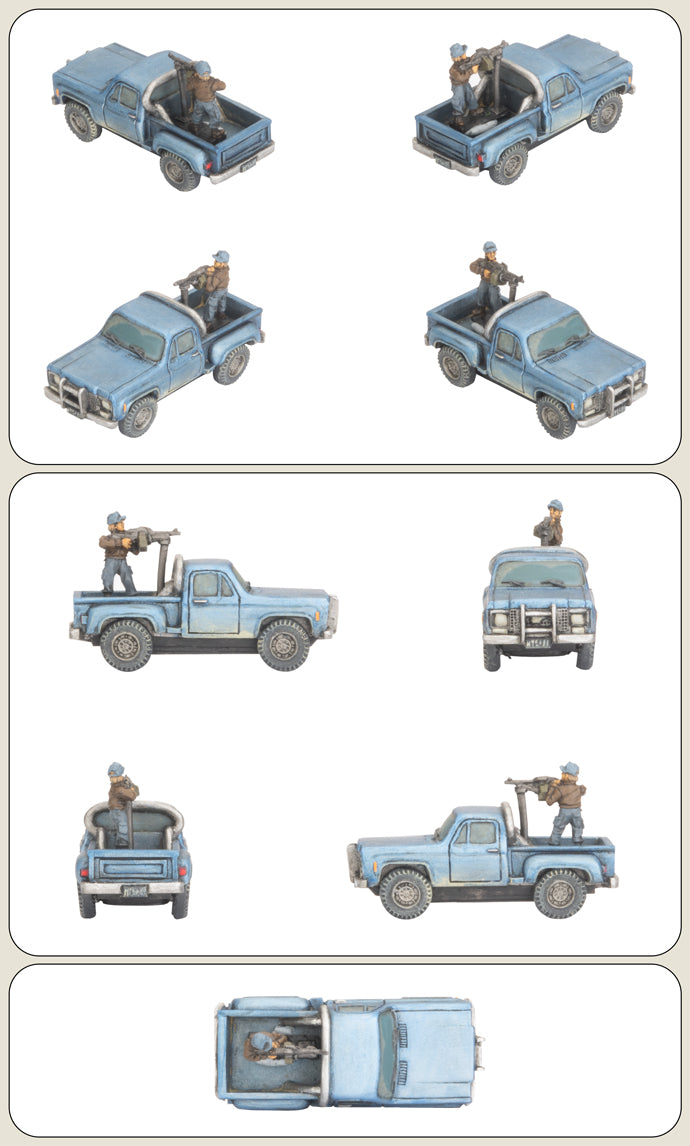 WWIII: Team Yankee (USA) PickUp Trucks (x4)