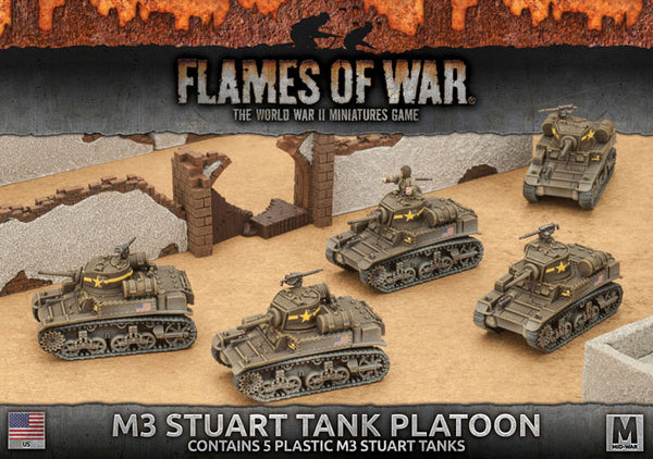 Flames Of War : peloton de chars légers M3 Stuart