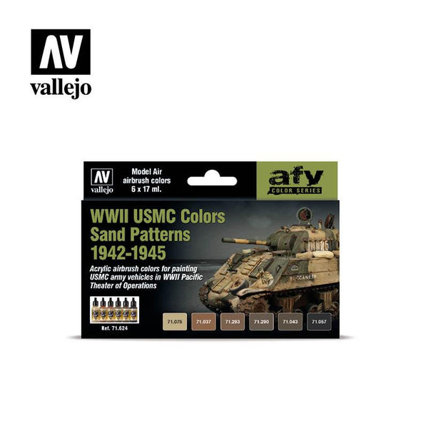71.624 Motifs de sable couleurs USMC Seconde Guerre mondiale 1942-1945
