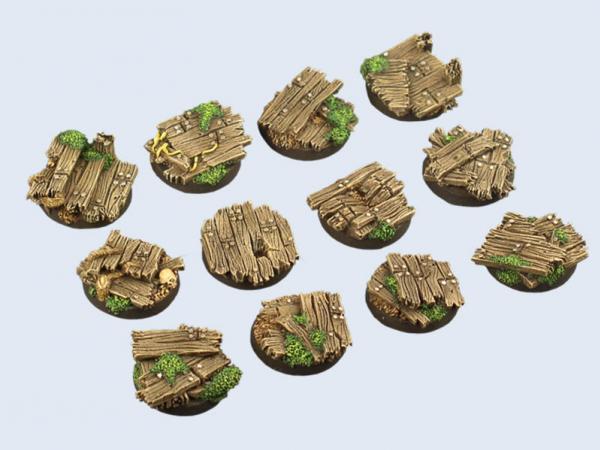 Micro Art Studio Wood Bases Round 25mm (5)