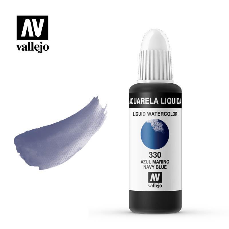 AQUARELLE BLEU MARINE