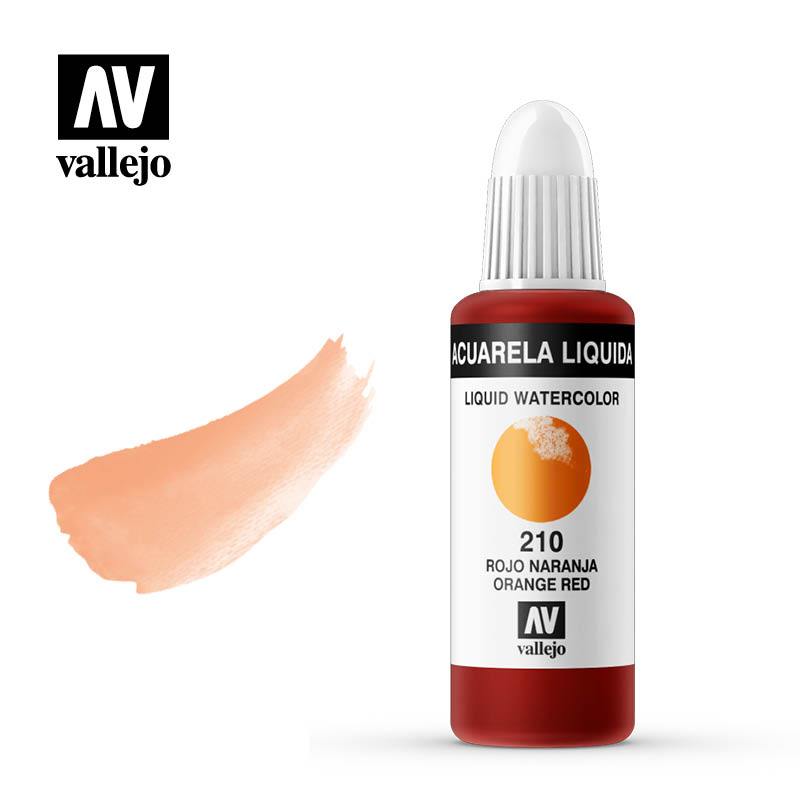 ACUARELA ROJO NARANJA 210