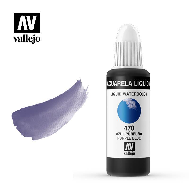 AQUARELLE BLEU VIOLET