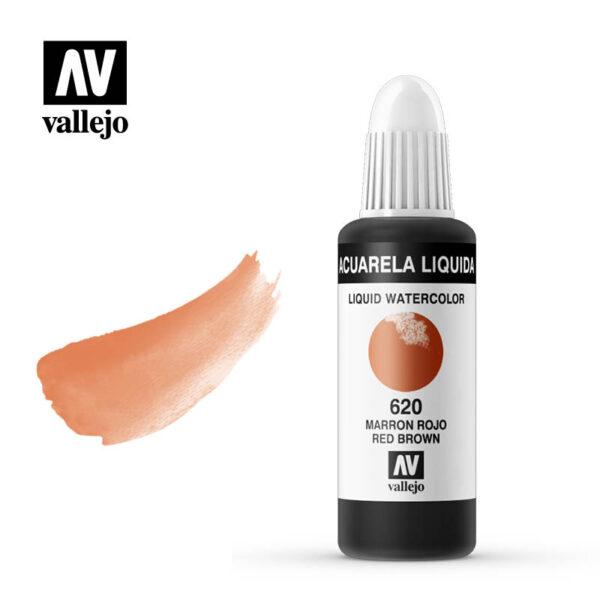 ACUARELA MARRON ROJO 620