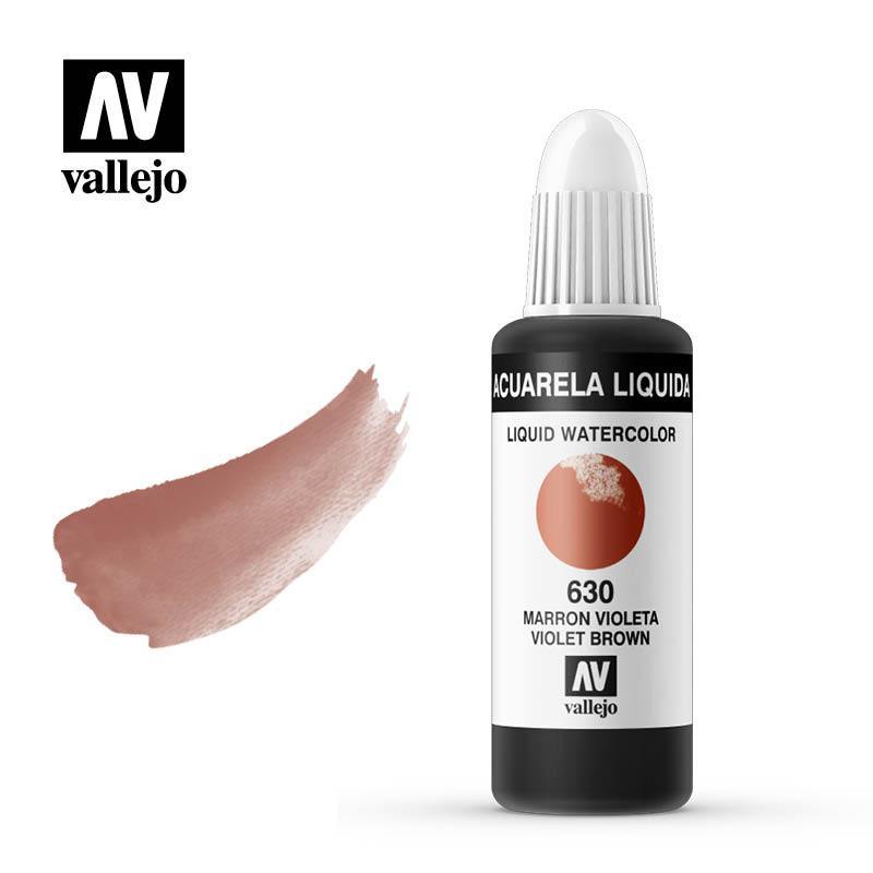 ACUARELA MARRON VIOLETA 630