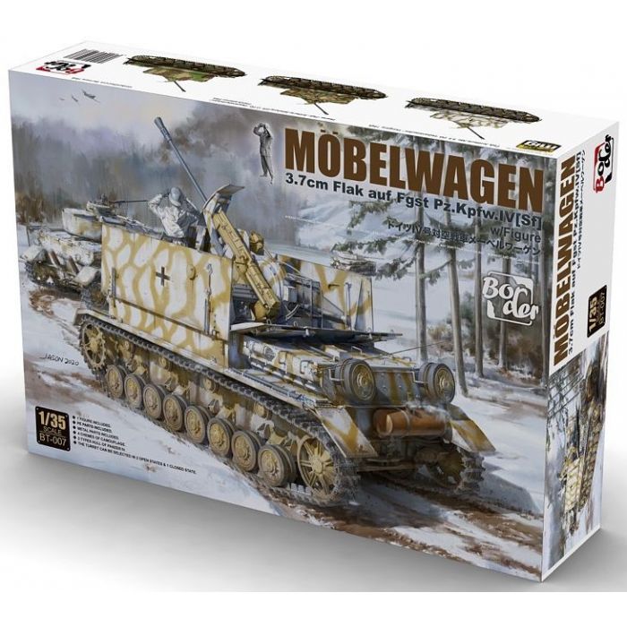 BORDER 1/35 ALLEMAND PANZER IV ANTI-AIR TANK 3.7 FLAK MOBELWAGEN