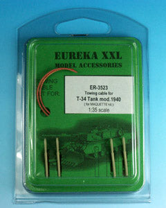 Eureka 1/35 ER-3523 Câble de remorquage pour T-34/76 Mod.1940 Zavod 183 Tank