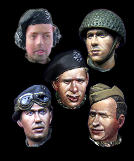 Alpine 1/35 WW2 British Heads Set #1 H015