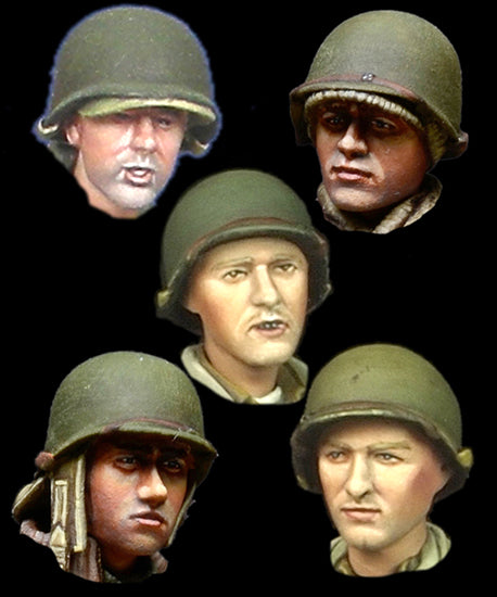 Alpine 1/35 WW2 Ensemble de tête d'infanterie américaine H019