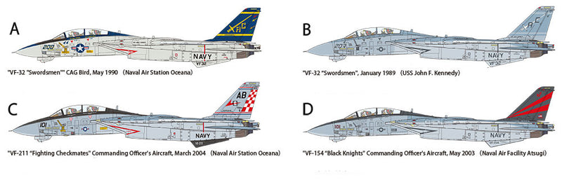 Grumman F-14A Tomcat (Late Model) Carrier Launch Set TAMIYA 1/48