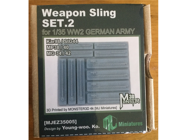 1:35 MJ Miniatures WW2 German Army Weapon Sling Set