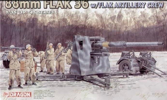 Dragon 1/35 6260 88mm Flak 36 W/Crew