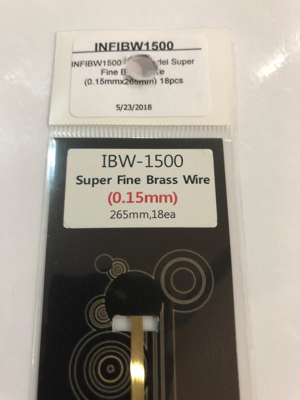 INFINI Varillas de latón IBW-1500 Brass Wire .15mm