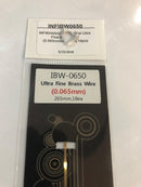 INFINI Varillas de latón /IBW0650 Ultra Fine Brass Wire  (0.065mm)